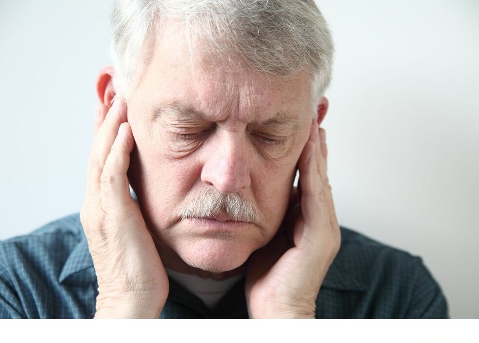 Pain with osteoarthritis of the temporomand of the lower jaw joint